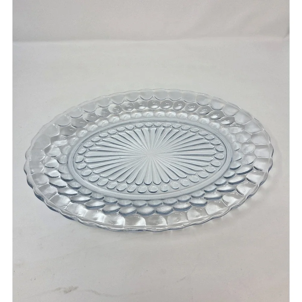 Anchor Hocking Blue Bubble Depression Glass 12